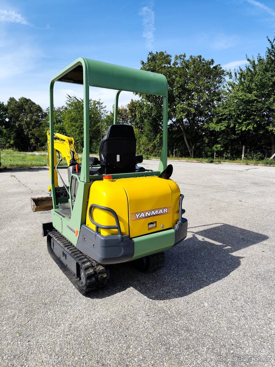 Minibagr Yanmar B15 /1600kg/, 2x lyžica - 3