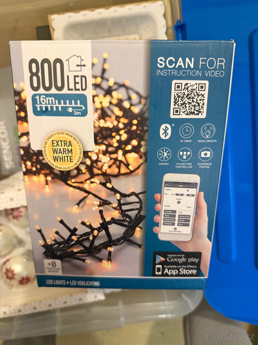 Vánoční stromek umělý + chytrá vánoční svetýlka - 3