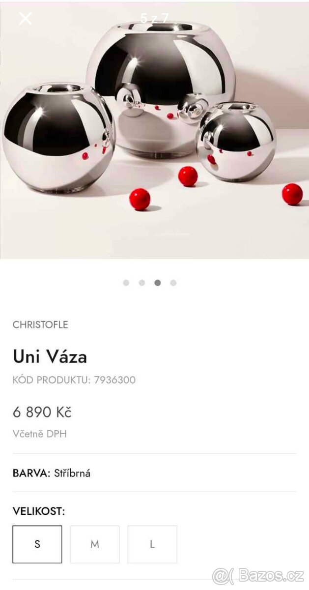 Prodám vázy Christofle - 3