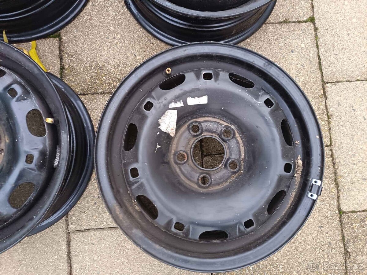 R14 disky plech 5x100, ET35, 5J....Nové - 3