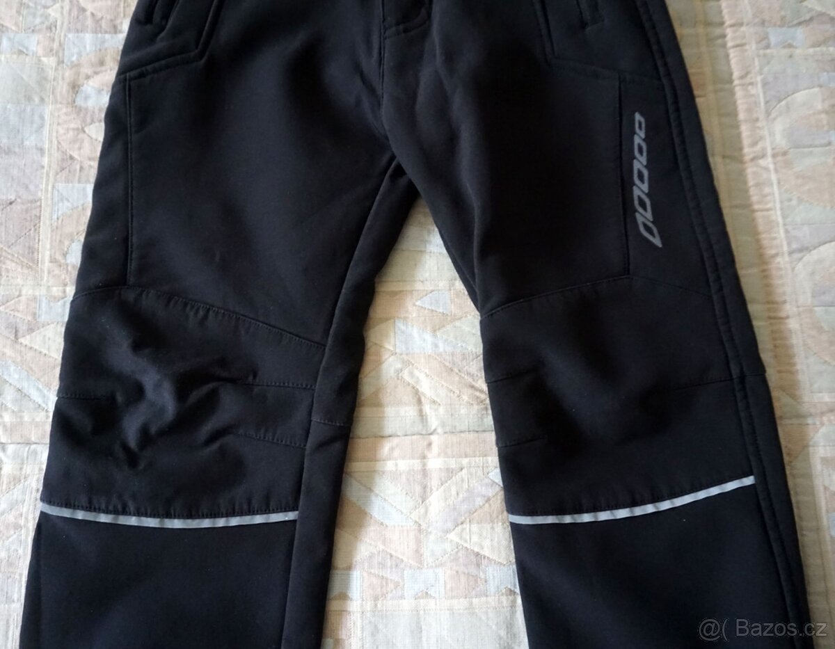 Dětské černé zateplené softshellové kalhoty v.110 - 3