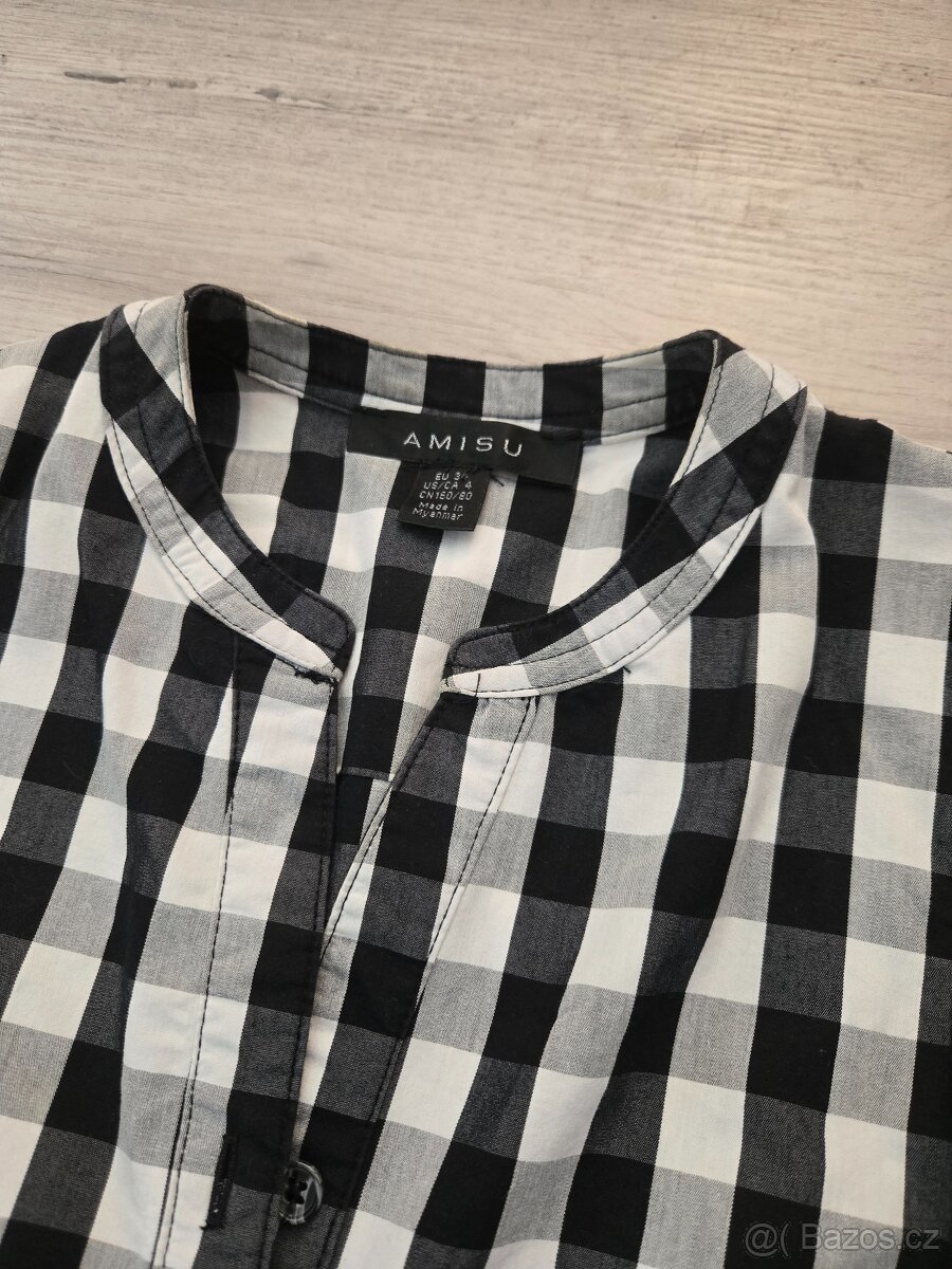 Kostkované letní šaty zn. Amisu - 3