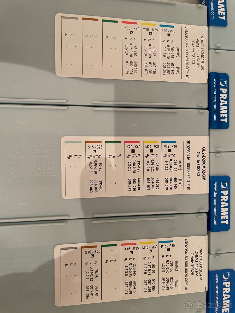 Rezné plátky, Karbidove doštičky - 3