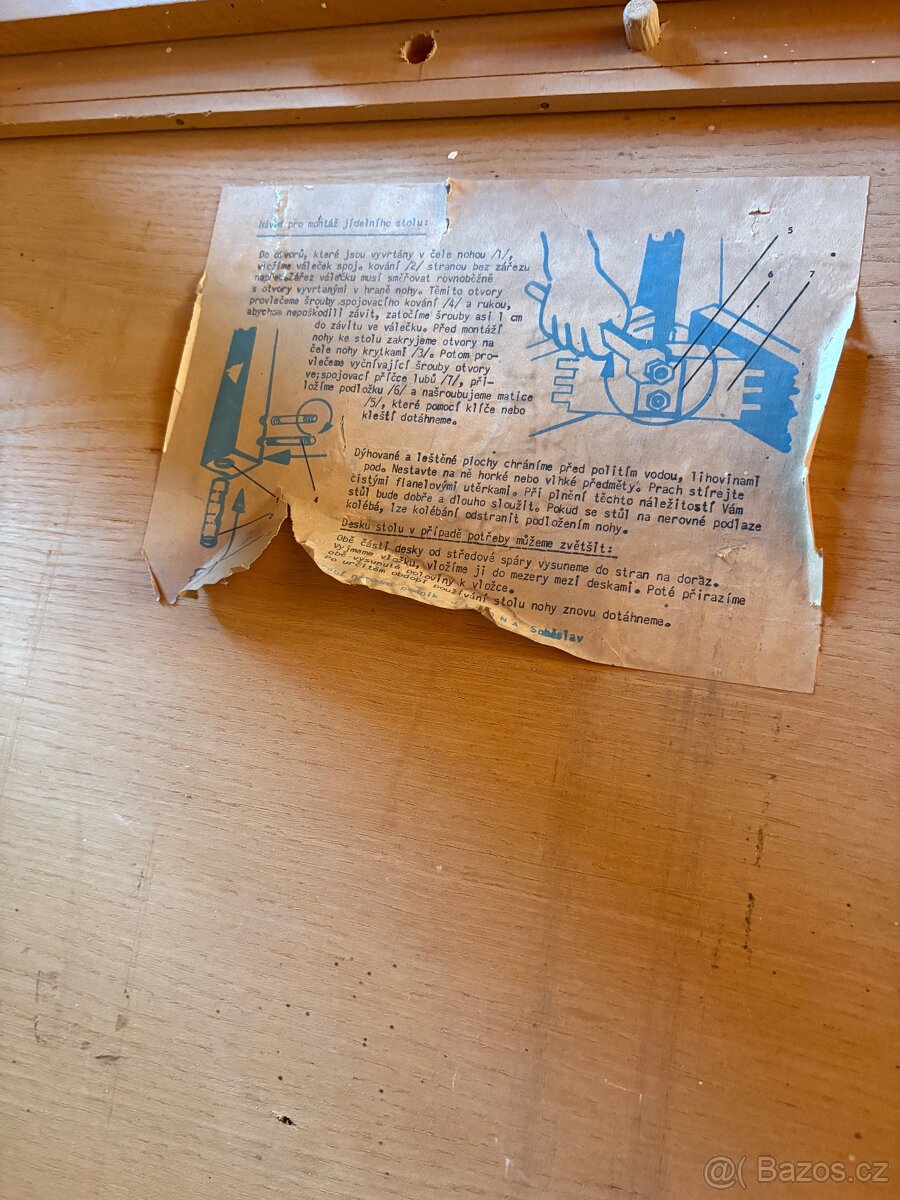 Retro stoly jidelni, rozkladaci - 3