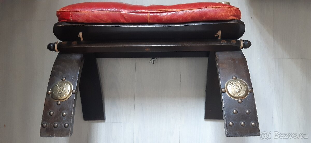 Camel stool - marocká starožitná stolička - 3