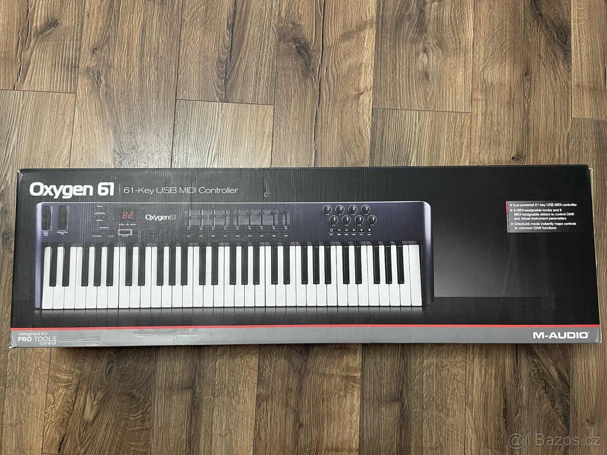 Prodám MIDI klávesy M-Audio Oxygen 61 - 3