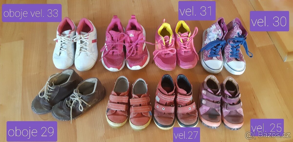 Boty dívčí různé - 3