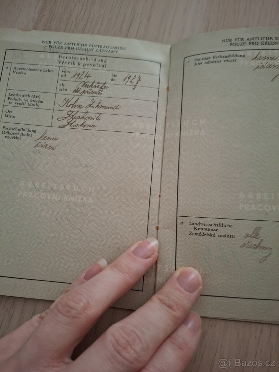 Pracovní knížka – Arbeitsbuch (Protektorát Čechy a Morava) - 3