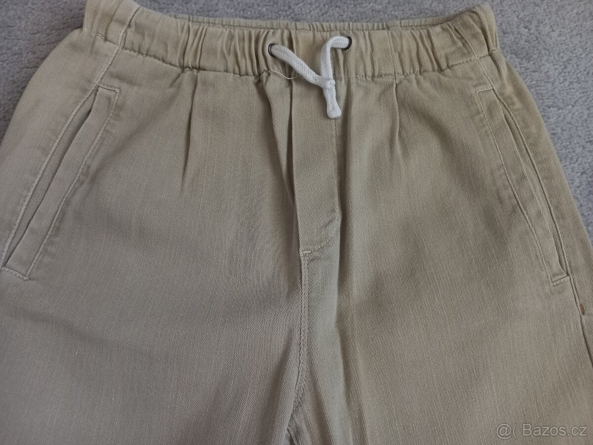 Béžové kalhoty 164 ZARA elasticky pas - 3