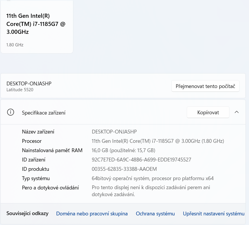 Notebook Dell Latitude 5520 - 3