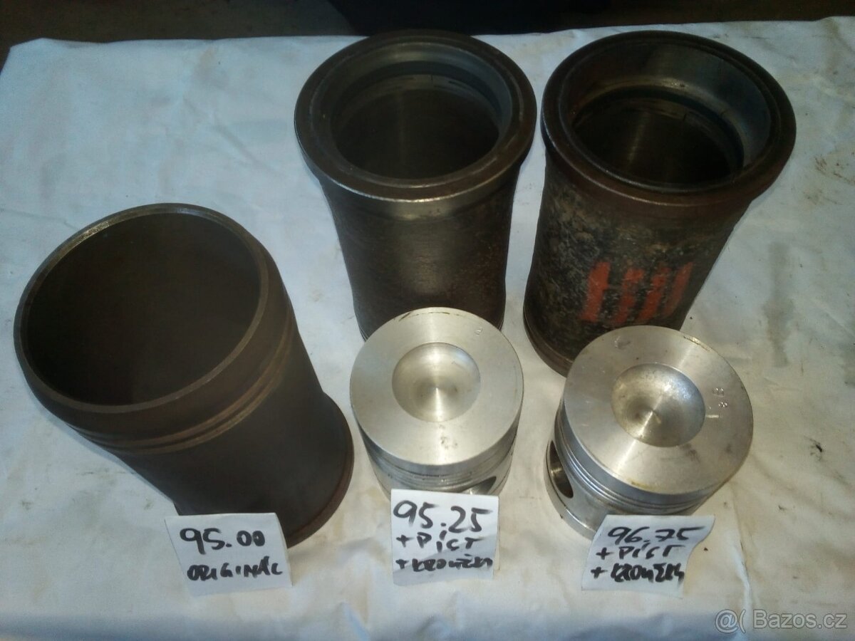 ZETOR - 3011 - 4011 - VÁLCE+PÍSTY+KROUŽKY - 3