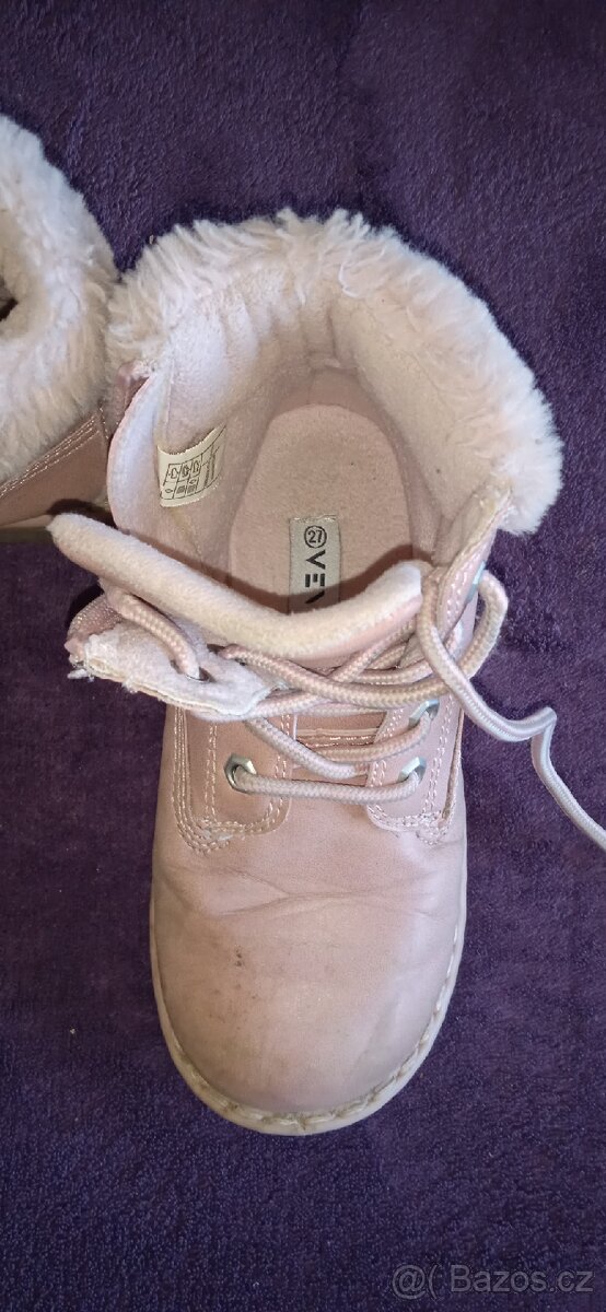 Dívčí zimní boty vel. 27 - 3