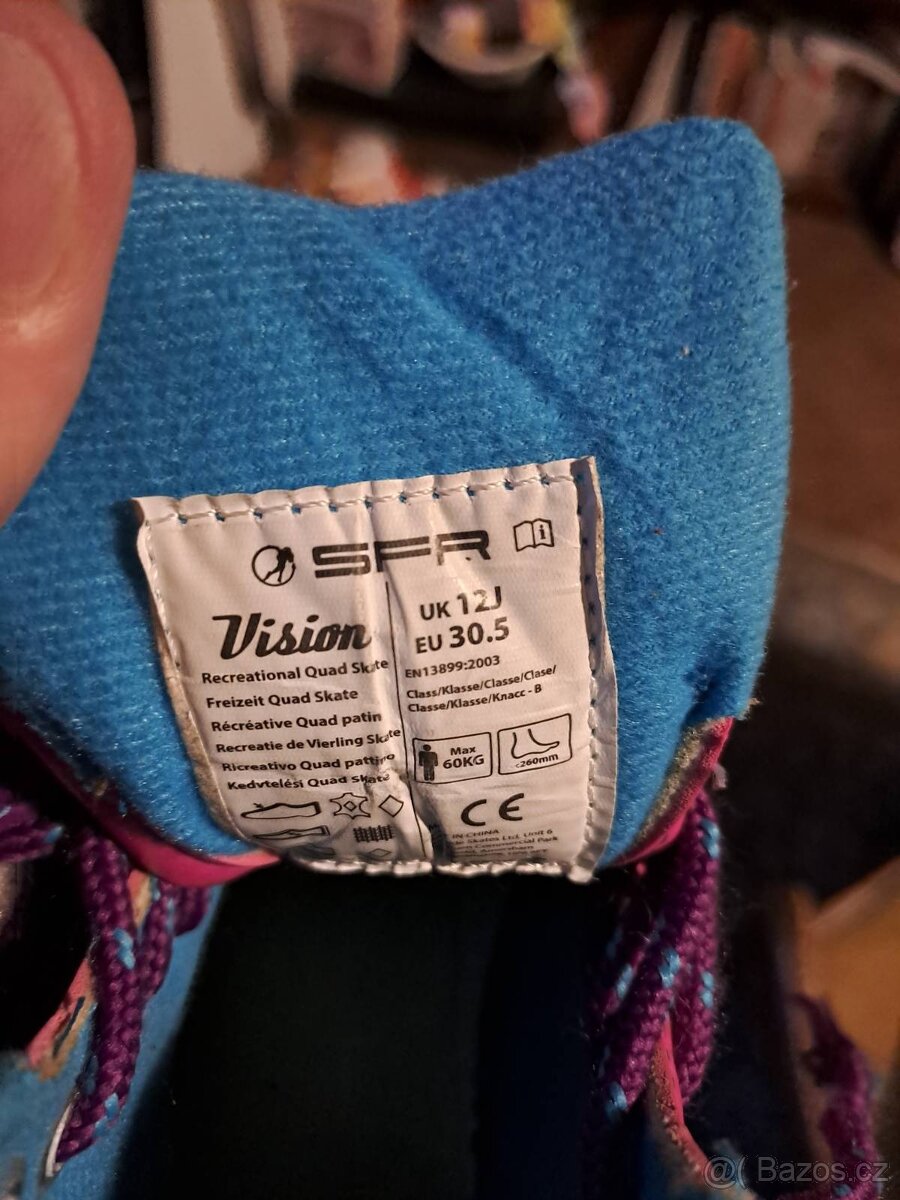 Dívčí kolečkové brusle - velikost 30,5 - 3