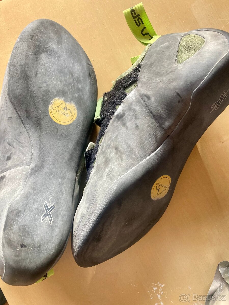 Lezečky La Sportiva Tarantula olive/neon vel. 38.5 + pytlík - 3