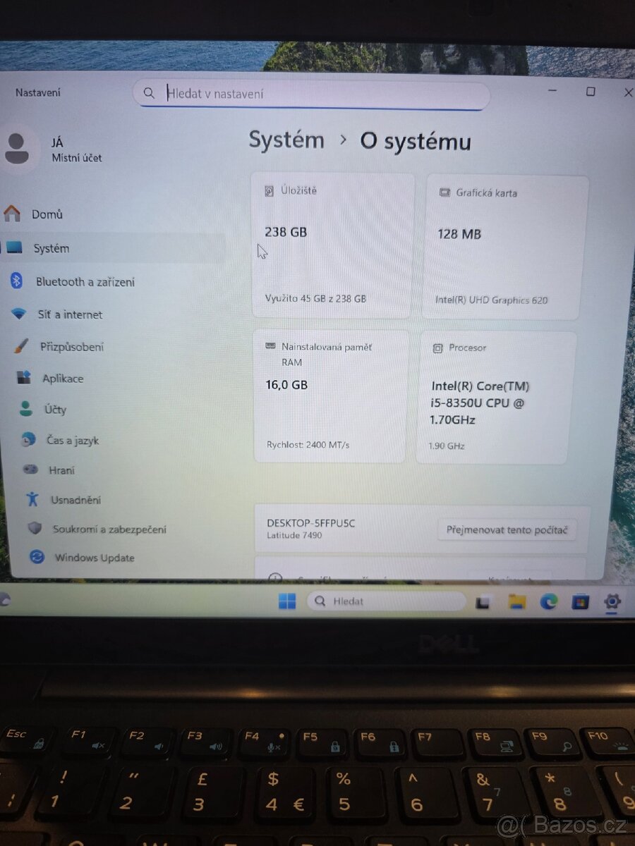 Dell Latitude 7490 dotykový displej, výkonný ultrabook - 3