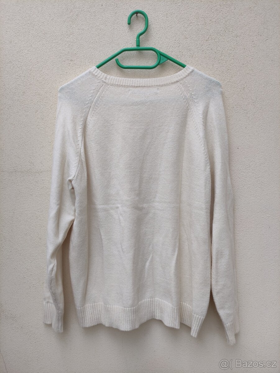 Krémový dámský svetr - 3