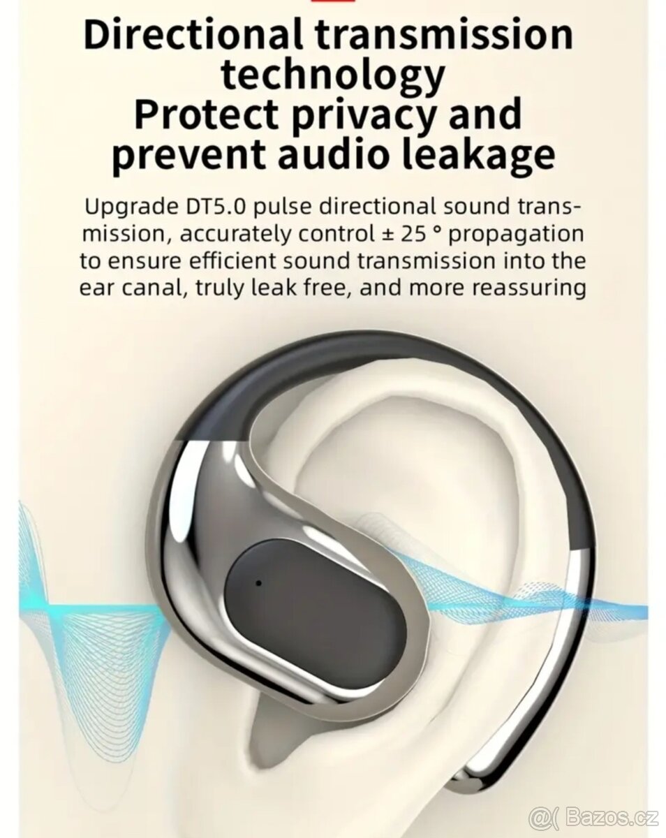 Bluetooth sluchátka s uchycením za uši - 3
