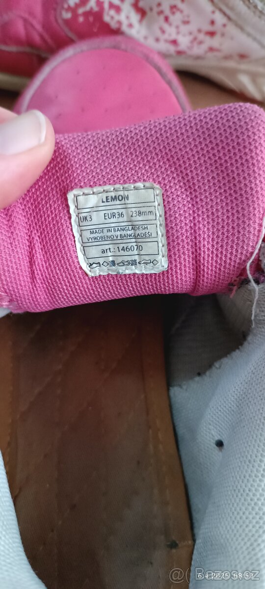 Růžové tenisky vel. 36 - 3