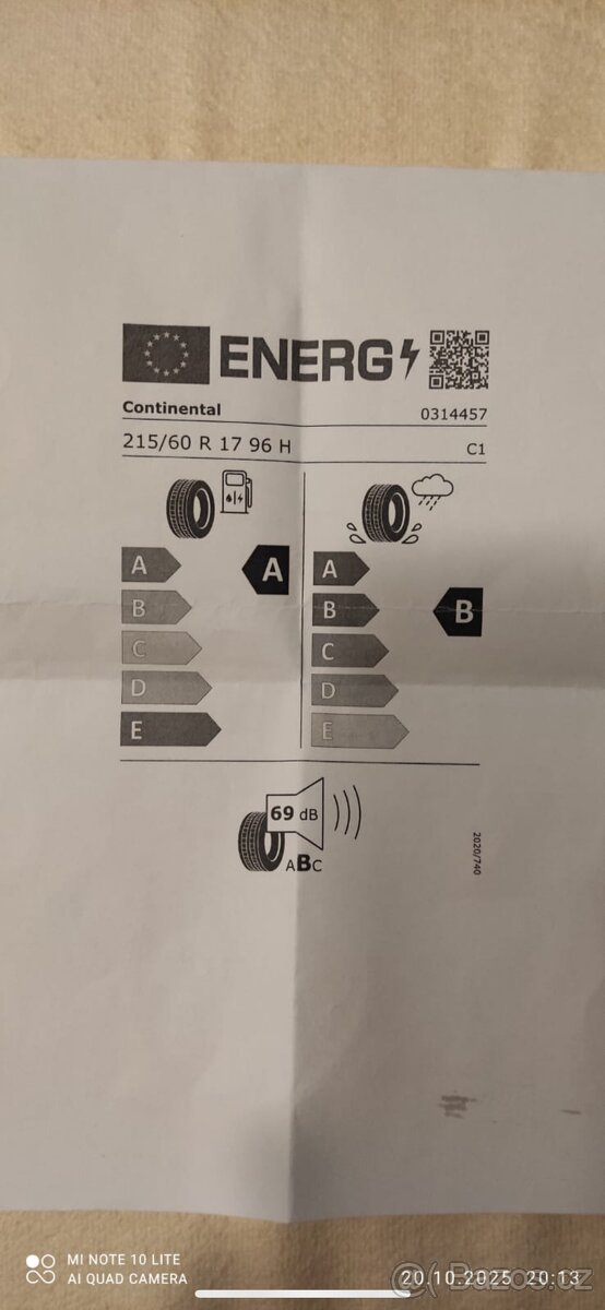 Letní pneu Continental 215/60 R17 - 3
