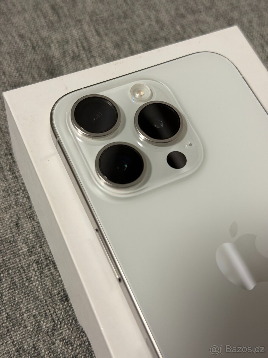iPhone 15 Pro 128GB Bílý, Baterie 100% - 3