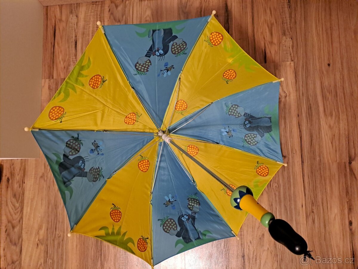 Dětský deštník s Krtečkem (obrázky i madlo) - 3