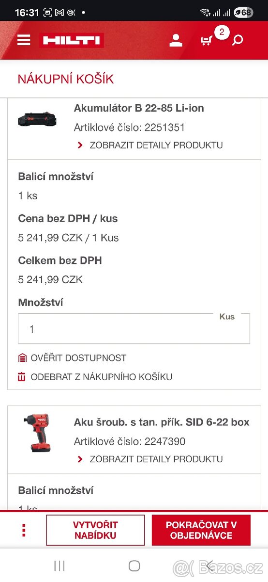 Hilti nuron Akumulátorový rázový utahovák SID 6-22 - 3