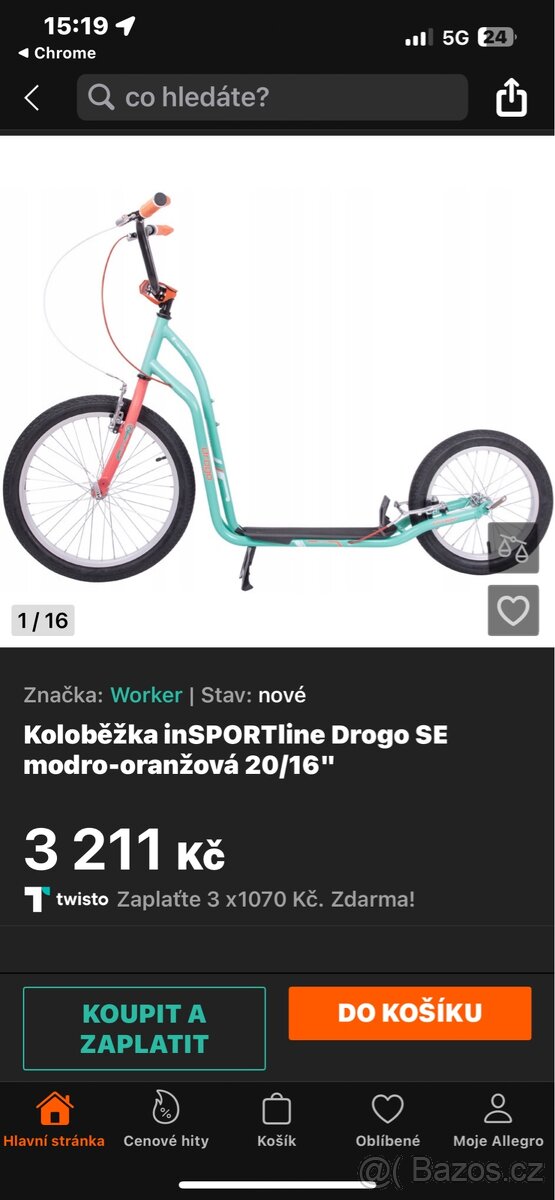 Koloběžka najeto 5km - 3