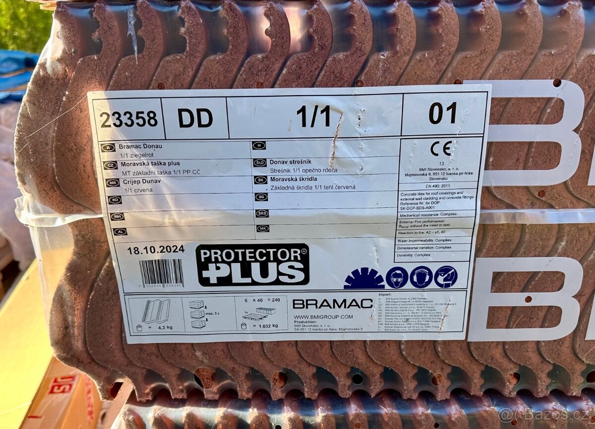 Taška střešní BRAMAC Moravská Protector Plus cihlově červená - 3