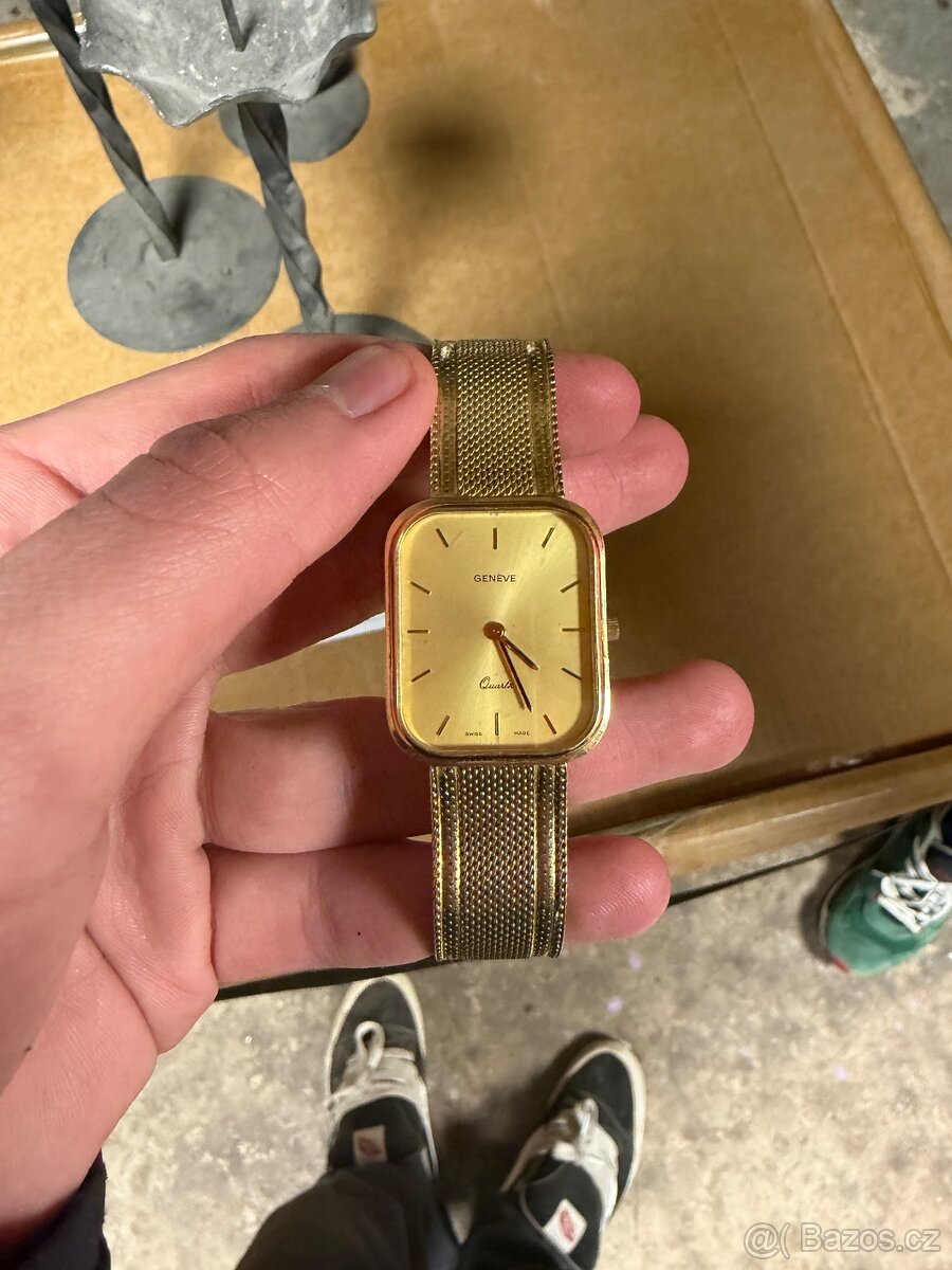 Zlaté Geneva dámské hodinky - 3