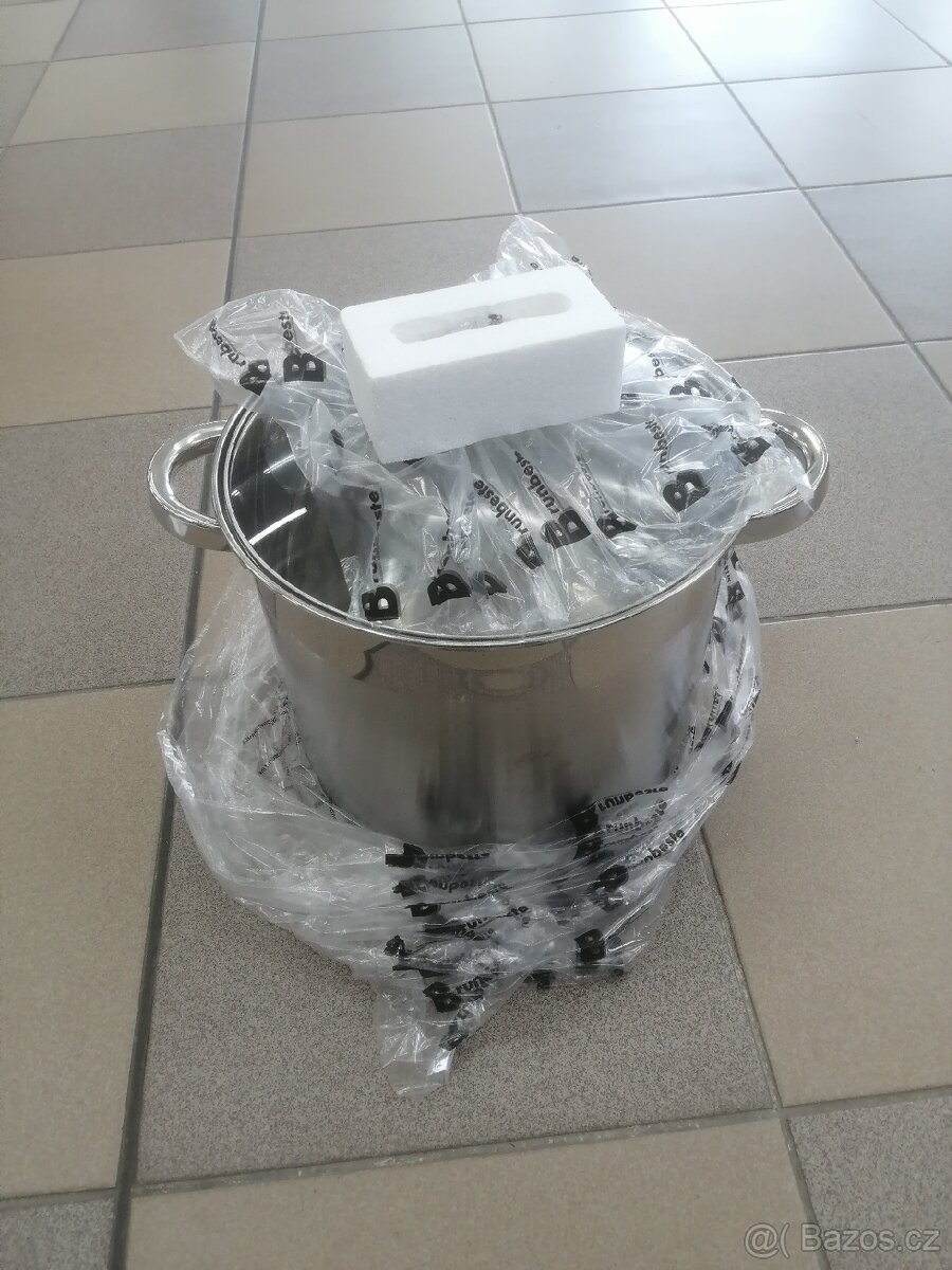 Gastro hrnec nerez velký objem 8litrů vhodny na indukci atd - 3