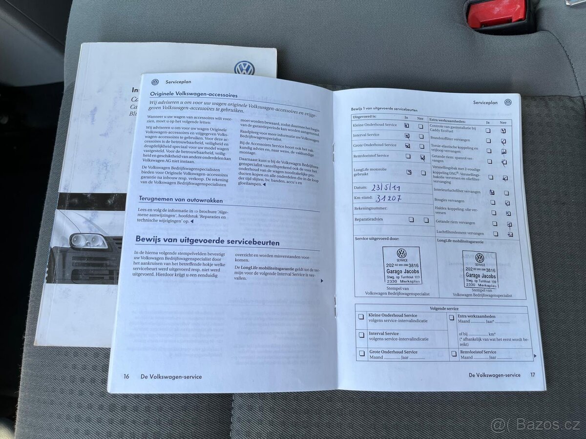VW CADDY 1.9 TDi SERVISNÍ KNIHA MODEL BEZ FILTRU - 3