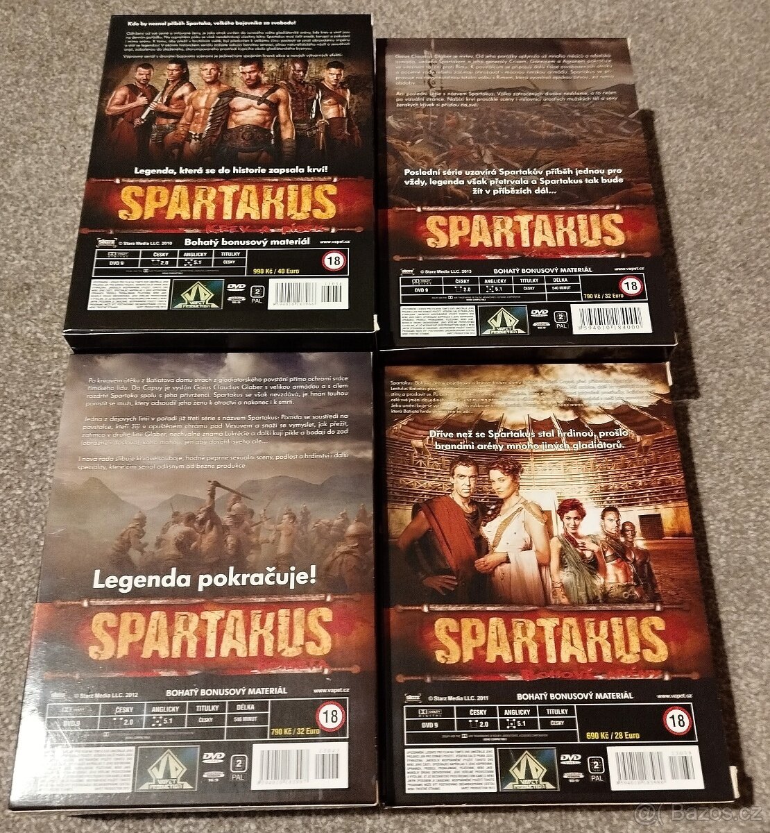 16x DVD - SPARTAKUS (kompletní TV seriál) - NEJLEVNĚJI - 3