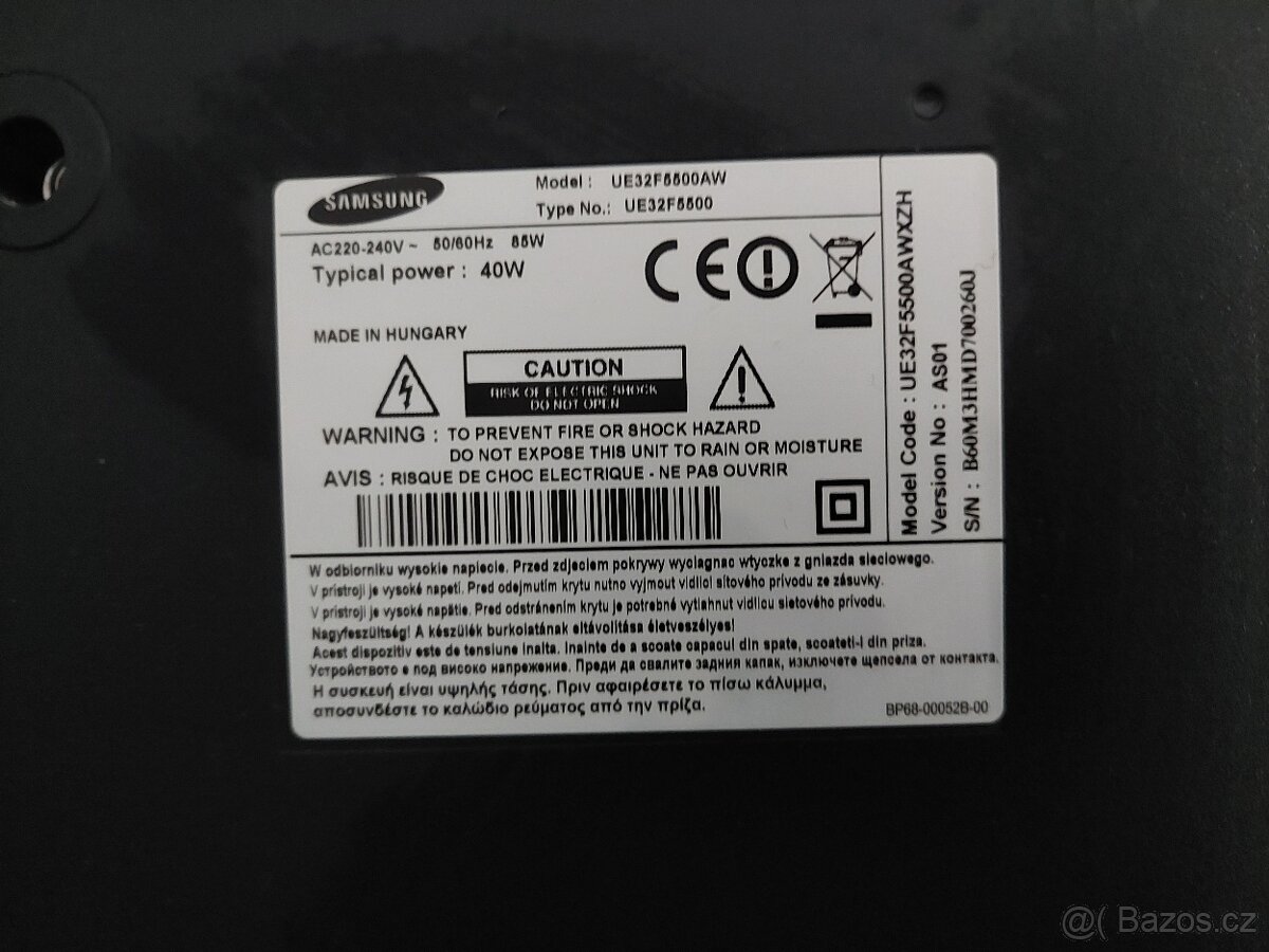 TV Samsung UE32F5500AW - 3