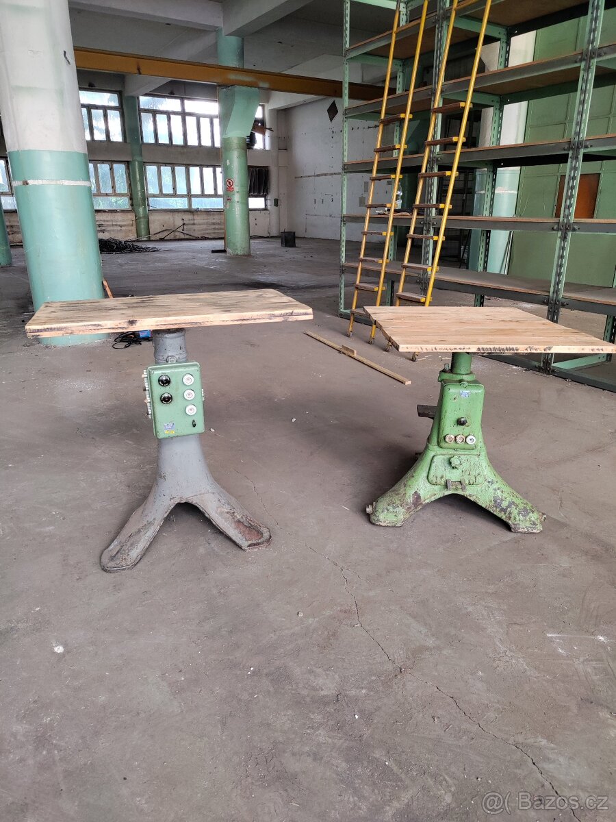 Industriální stůl, nábytek, židle, stojan.. - 3