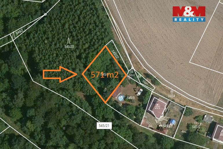 Prodej pozemku, 571 m², Řendějov - 3