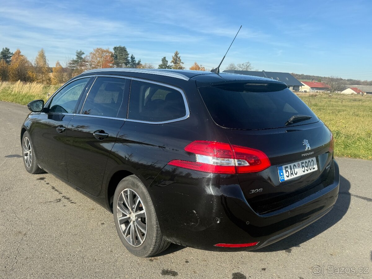 Peugeot 308 1,6 HDi 88 kW Allure spotřeba 3,8 l - 3