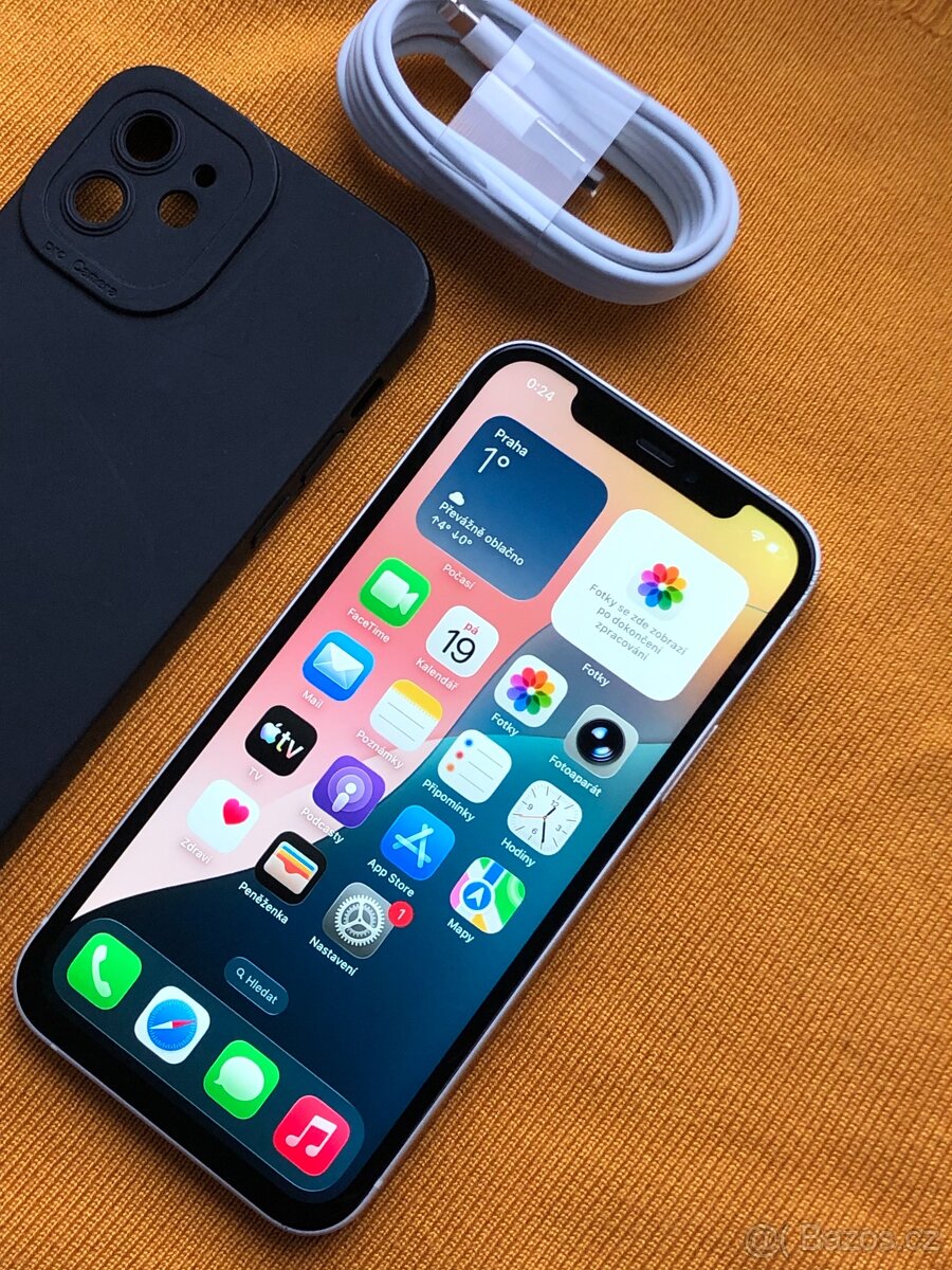 TOP STAV - Apple Iphone 12 64GB bílý baterie 100% - 3