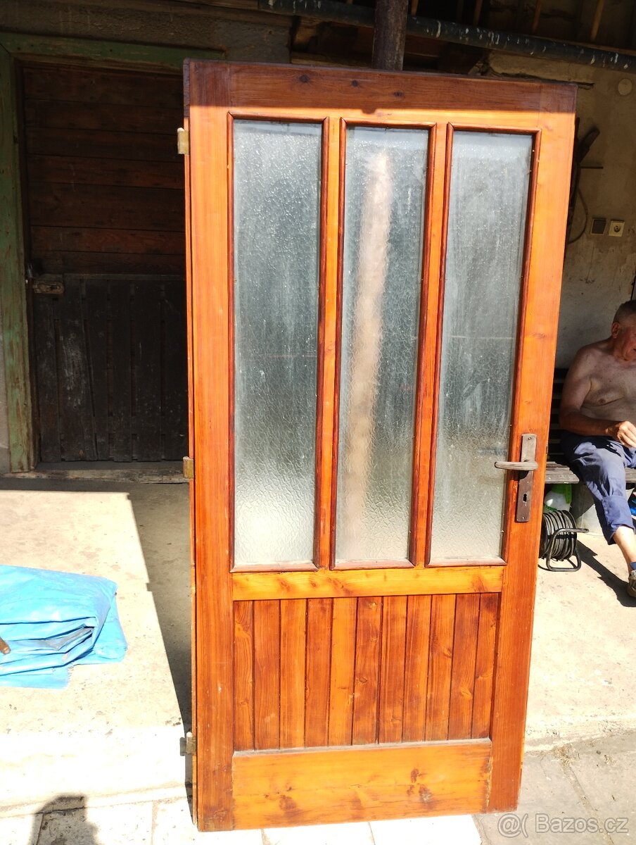 Právě dveře 90 cm masivní - 3