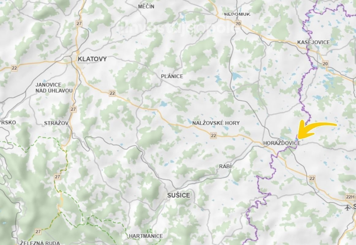 Prodej podílu 2/9 pole 3 672 m², Horažďovice - 3