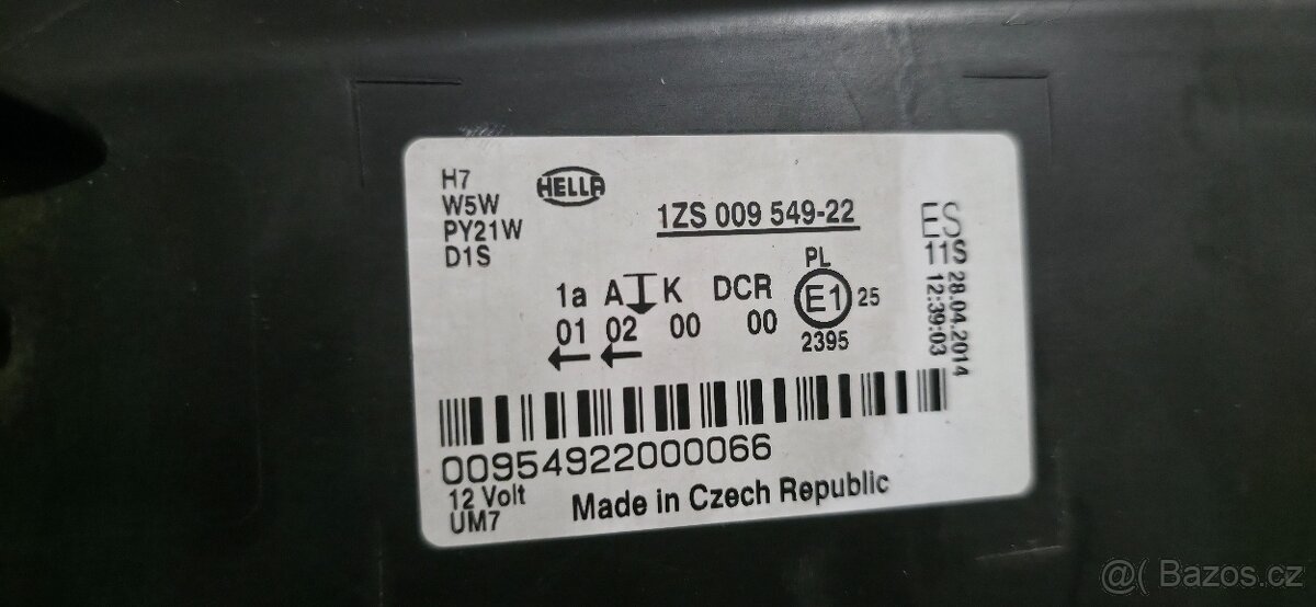 Přední světlomet pravý VW Tiguan - 3