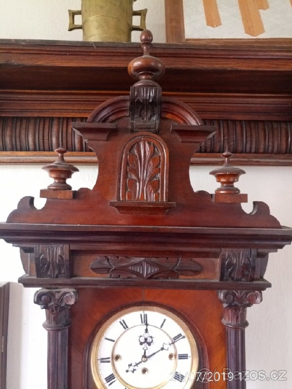 Unikátní třízávažové hodiny po servisu hodinářem. - 3