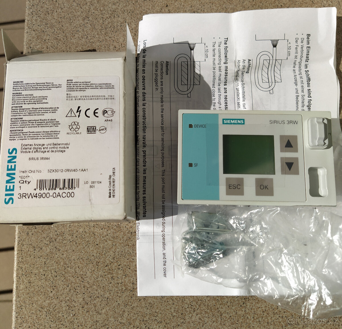 Display Siemens SIRIUS 3RW - 3