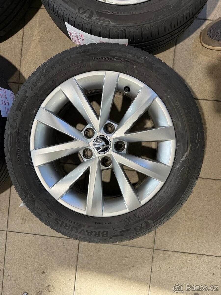 Alu kola ALCATRAS R16 5x112 ET46 + Letní pneu 205/55 R16 - 3