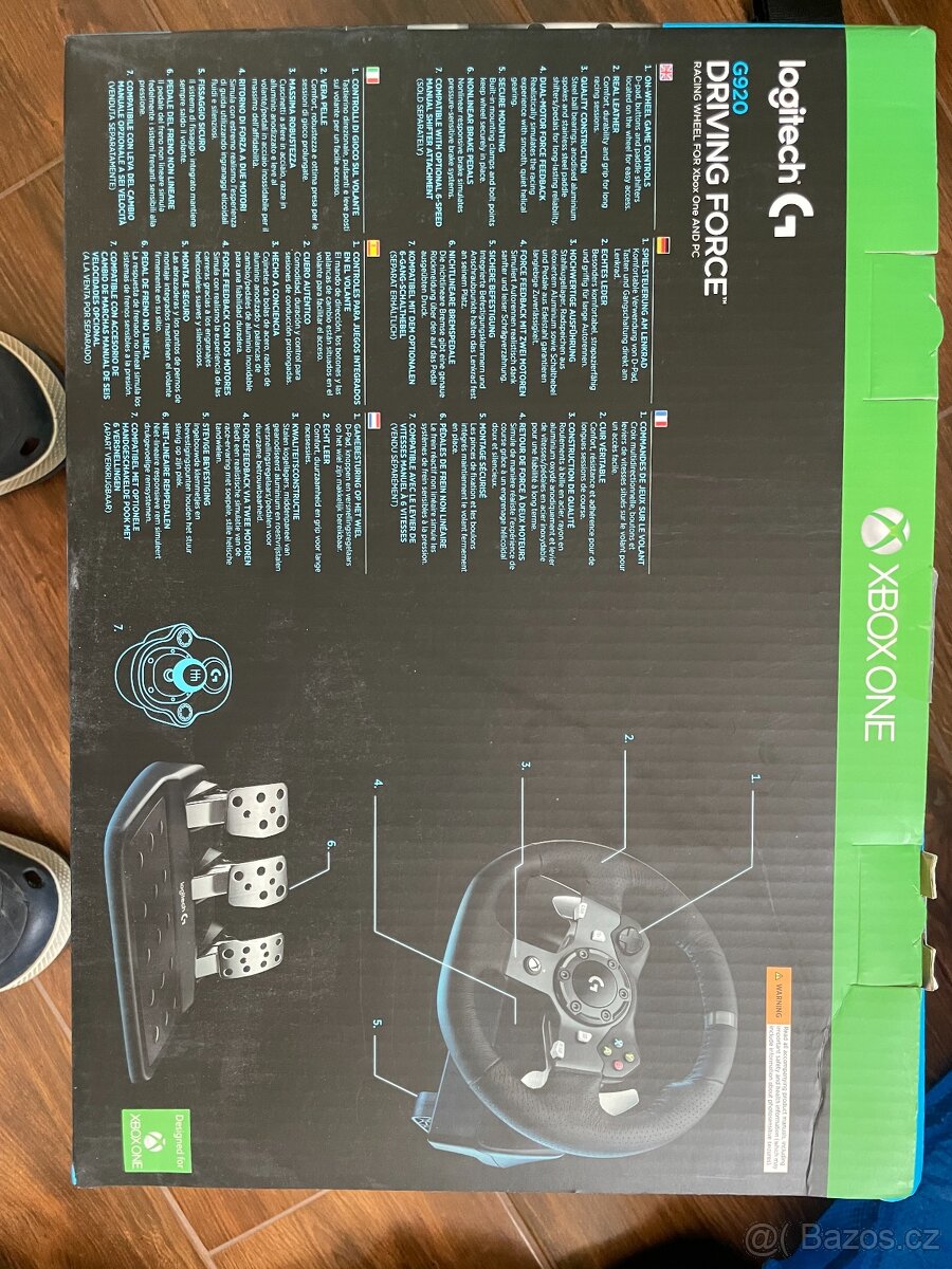 Nepoužitý volant logitech s pedály Xbox One a PC - 3