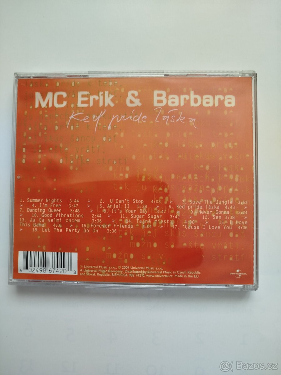 CD Mc Erik a Barbara - Keď príde láska - 3