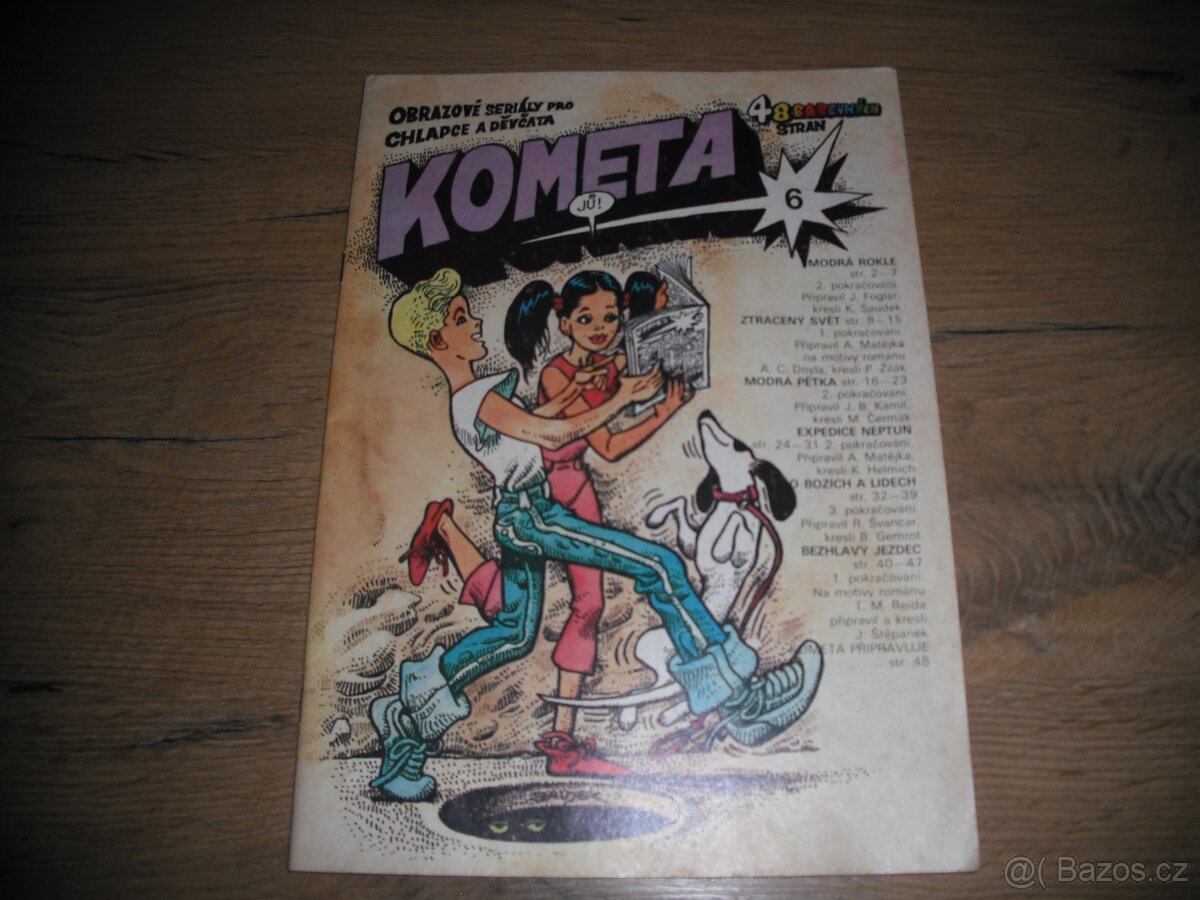 Komiks Kometa č.4,5,6,7 Modrá rokle - 3