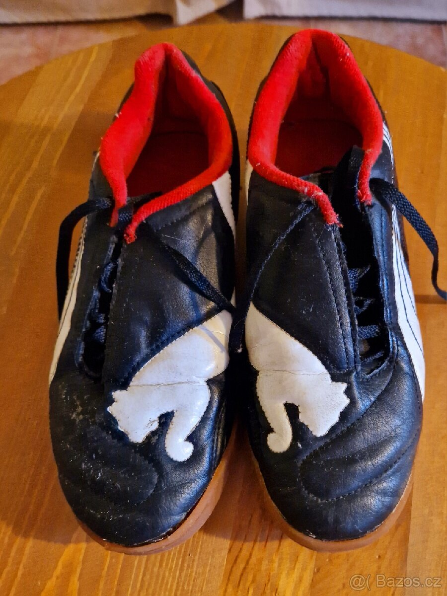 SÁLOVÉ BOTY DĚTSKÉ ZNAČKY PUMA ČERNÉ - 3