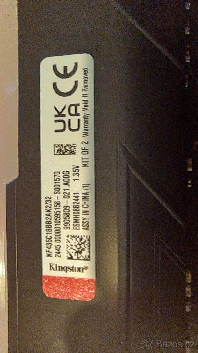 KINGSTON 32GB DDR4 - 3