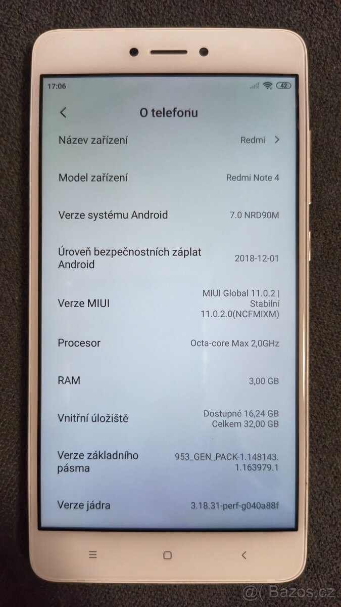 Redmi Note 4 3/32GB Gold - 3