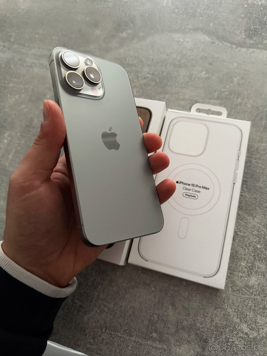 iPhone 15 Pro Max 256GB Natural Titanium + Příslušenství - 3